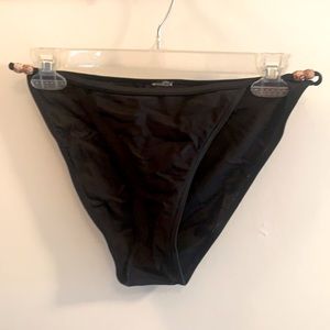 Black Bikini Bottom w/ Bead Hip Detail